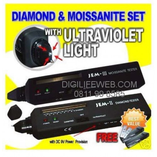 Diamond Tester JEM II & Moissanite Tester JEM III (2pcs set)